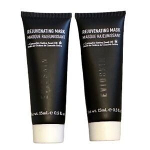 Evio Beauty Rejuvenating Mask Niacinamide Aloe Juice Bundle of 2 New